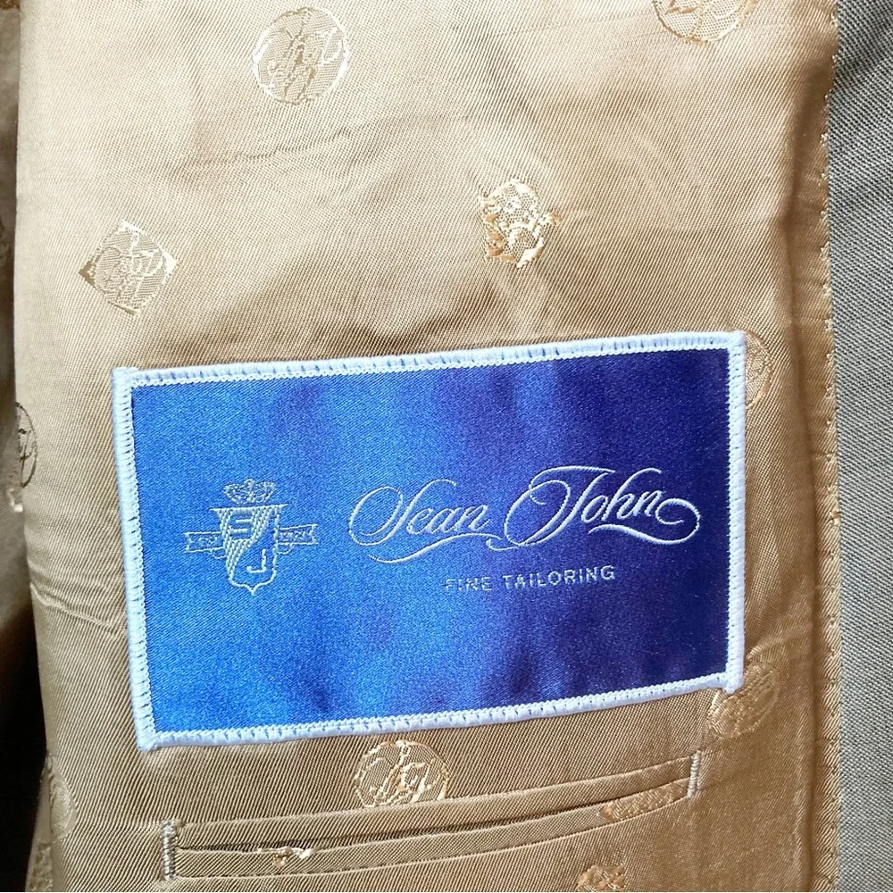 Sean John Blazer brown wool 46L